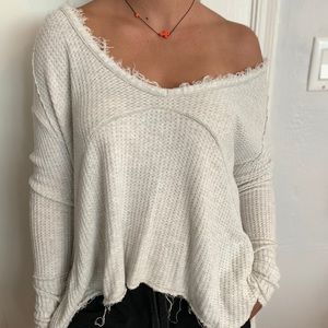 Free People White long-sleeve